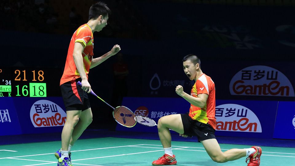 Kevin Sanjaya Sukamuljo/Marcus Fernaldi Gideon Copyright: &copy; PBSI